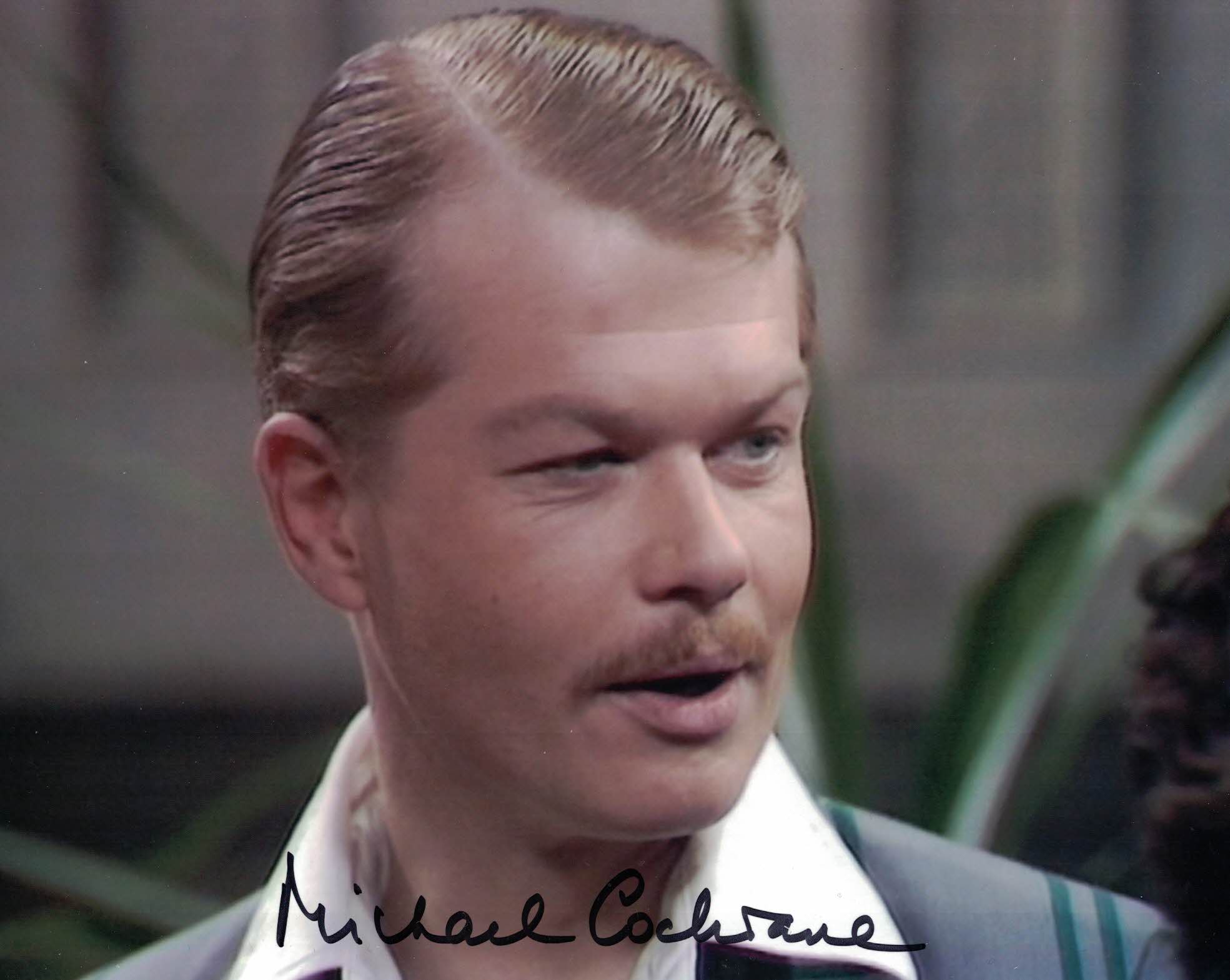 MICHAEL COCHRANE - Lord Cranleigh in Black Orchid - Doctor Who hand signed 10 x 8