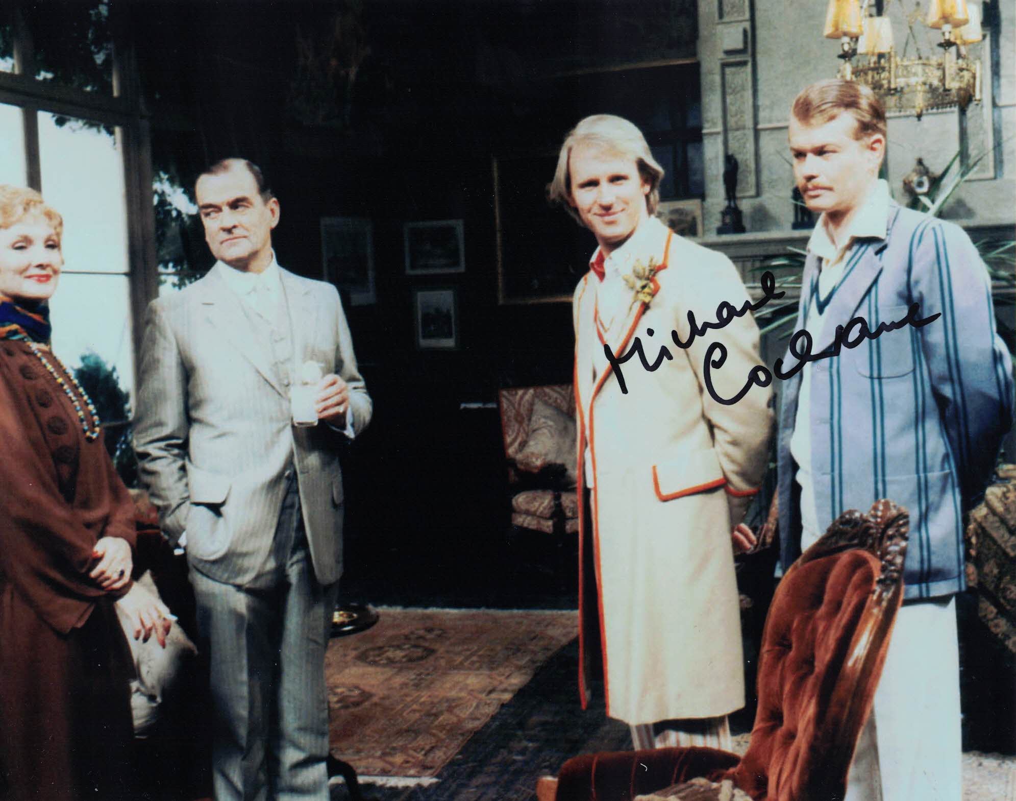MICHAEL COCHRANE - Lord Cranleigh in Black Orchid - Doctor Who hand signed 10 x 8