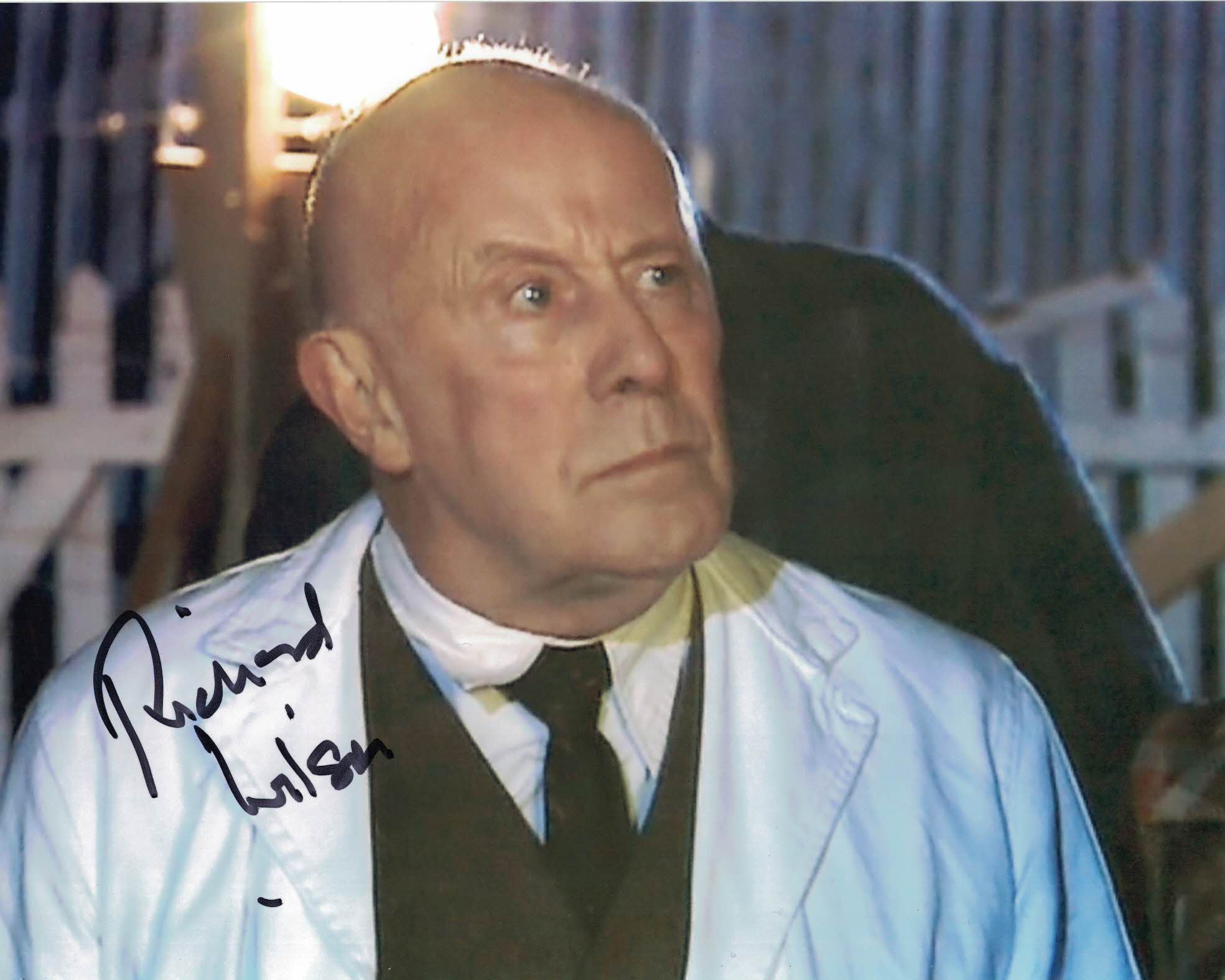 RICHARD WILSON - Dr Constantine in Doctor Who - hand signed 10 x 8 photo