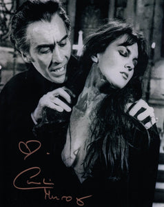 CAROLINE MUNRO - Laura Bellows in Dracula AD 1972 hand signed 10 x 8