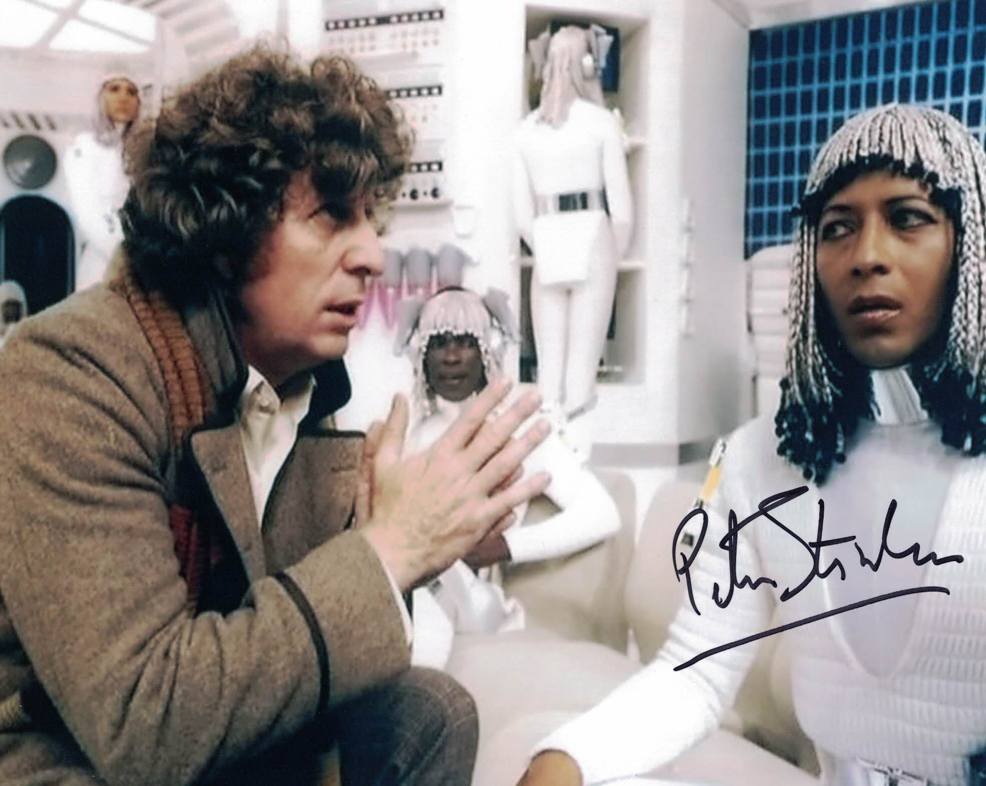 PETER STRAKER- Sharrell - Destiny of The Daleks Doctor Who - hand signed photo
