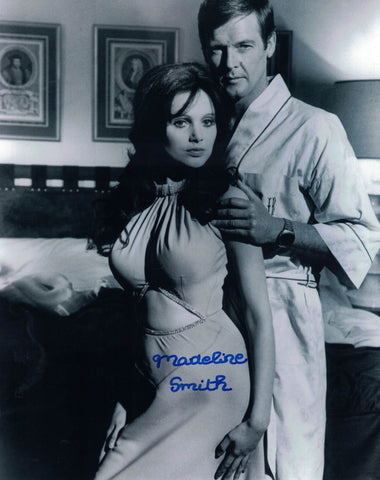 MADELINE SMITH - Miss Caruso in Live & Let Die James Bond - hand signed 10 x 8 photo
