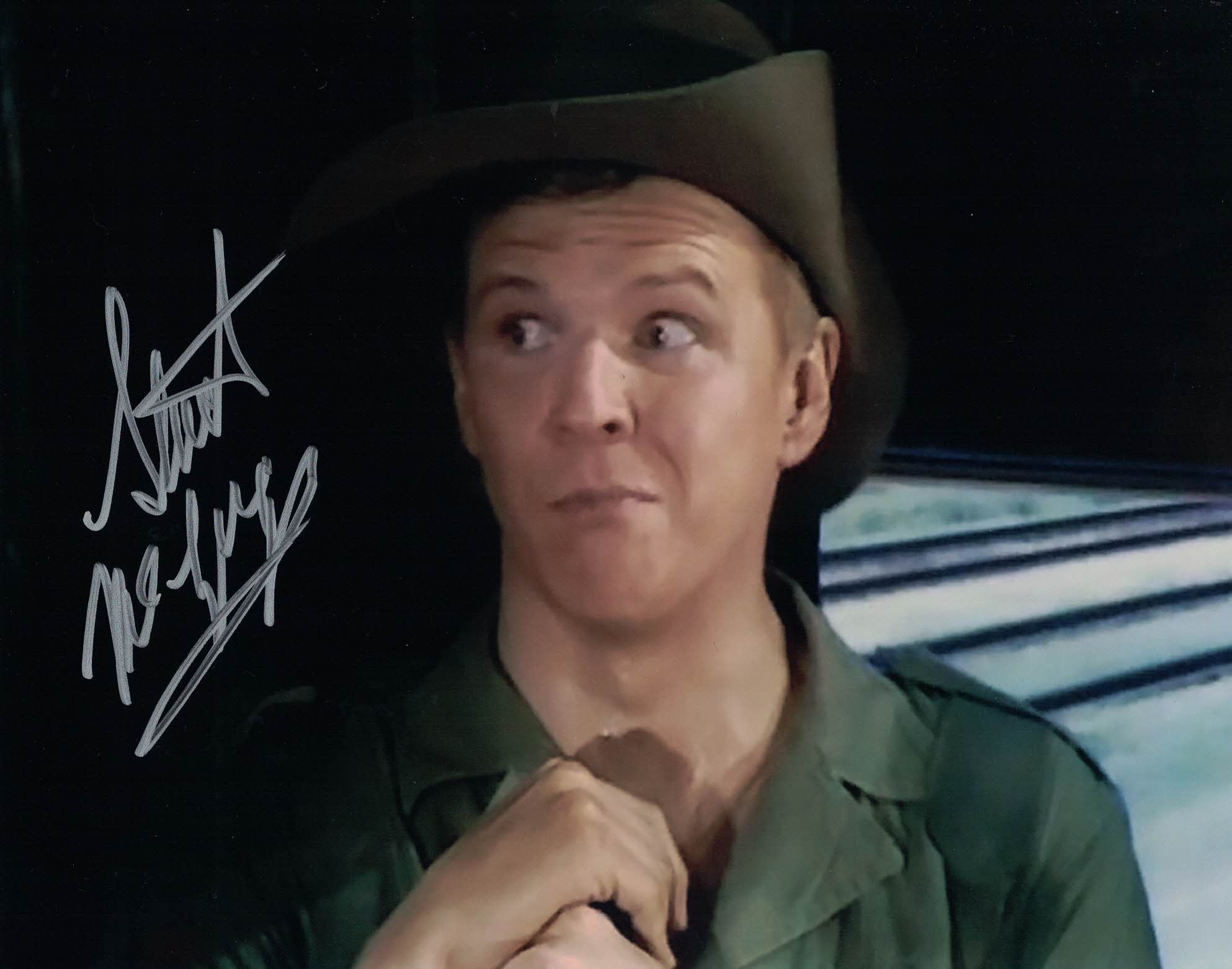 STUART MCGUGAN -Gunner Atlas MacInstosh in - It Ain't Half Hot Mum - hand signed 10 x 8 photo