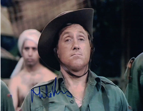 MIKE KINSEY - Gunner Nosher Evans in It Ain't Half Hot Mum - hand signed 10 x 8 photo