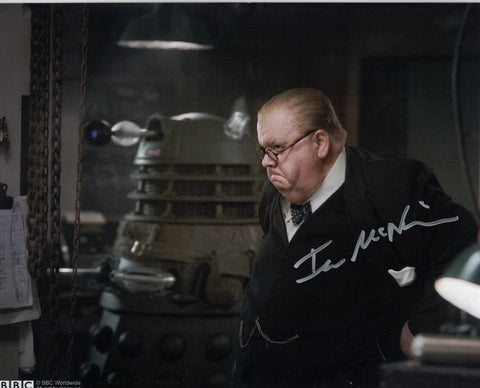 IAN MCNEICE - Churchill in Doctor Who - hand signed 10 x 8 photo