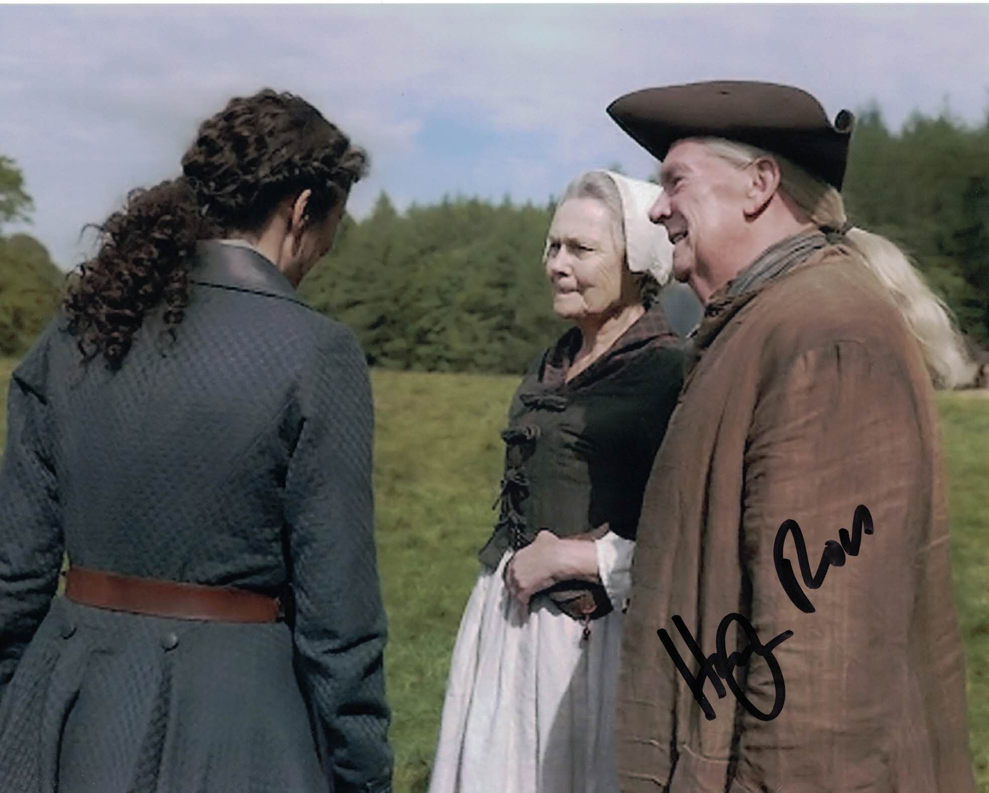 HUGH ROSS - Arch Bug in Outlander-  Hand signed 10 x 8 photo