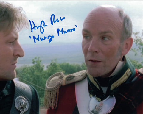 HUGH ROSS - Mungo Munro in Sharpe -  Hand signed 10 x 8 photo