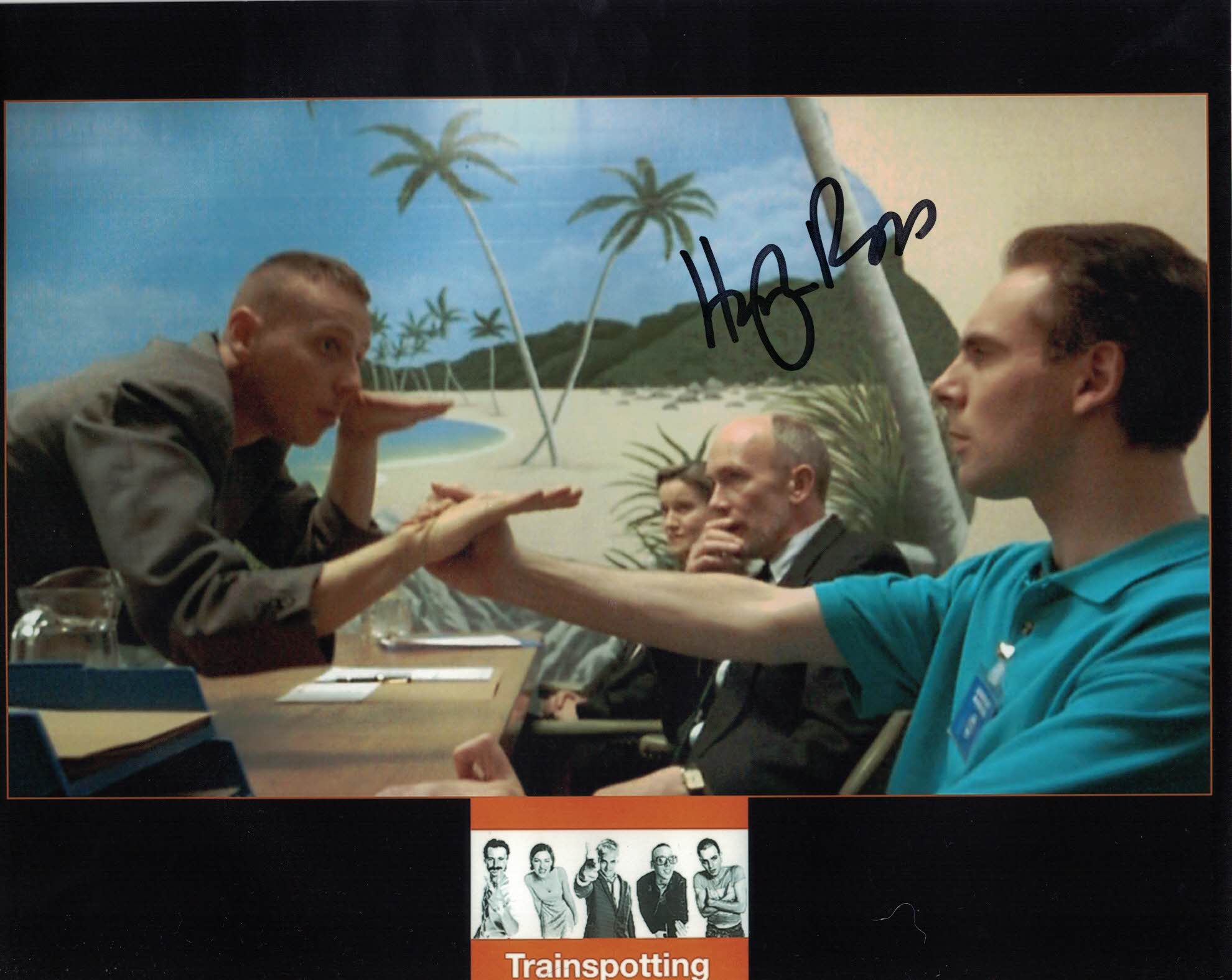 HUGH ROSS - Man 1 in Trainspotting -  Hand signed 10 x 8 photo