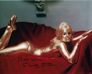 SHIRLEY EATON - Jill Masterson in Goldfinger hand signed 10 x 8 photo