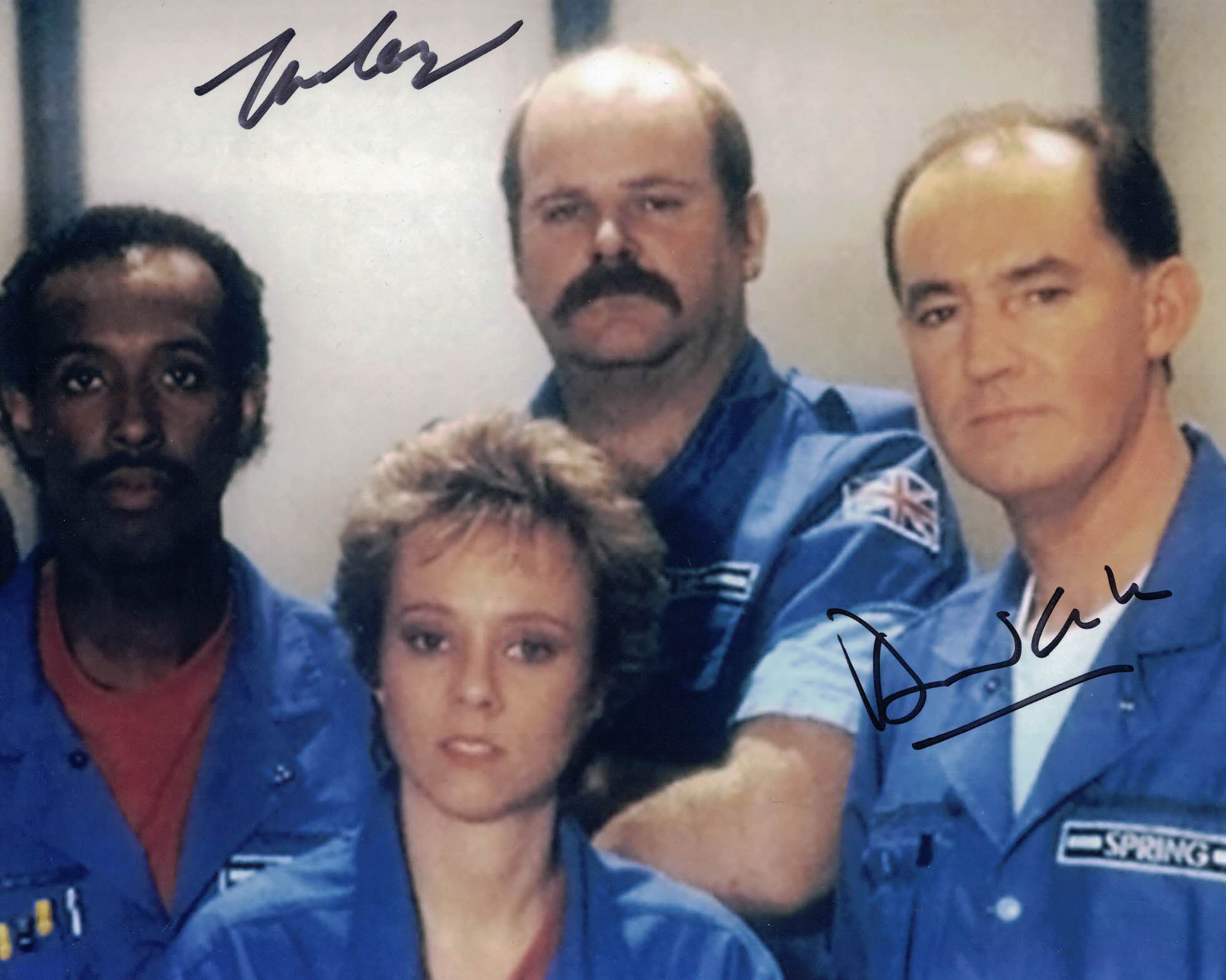 DAVID CALDER & TREVOR COOPER - STAR COPS double hand signed 10 x 8 photo
