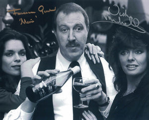 VICKI MICHELLE & FRANCESCA GONSHAW - Allo Allo double signed - hand signed 10 x 8