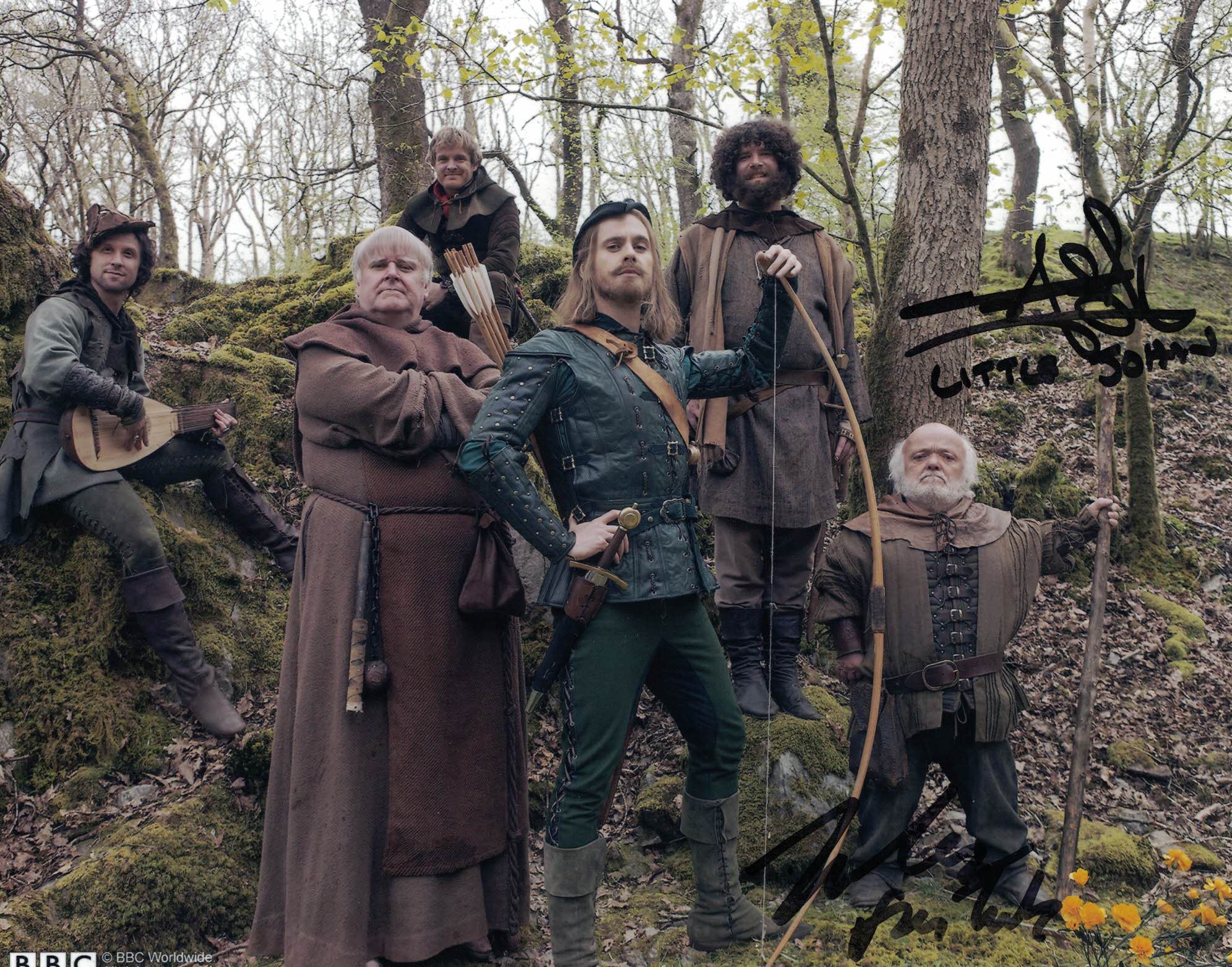 RUSTY GOFFE & TREVOR COOPER -  Doctor Who - Robot of Sherwood -  double hand signed 10 x 8 photo