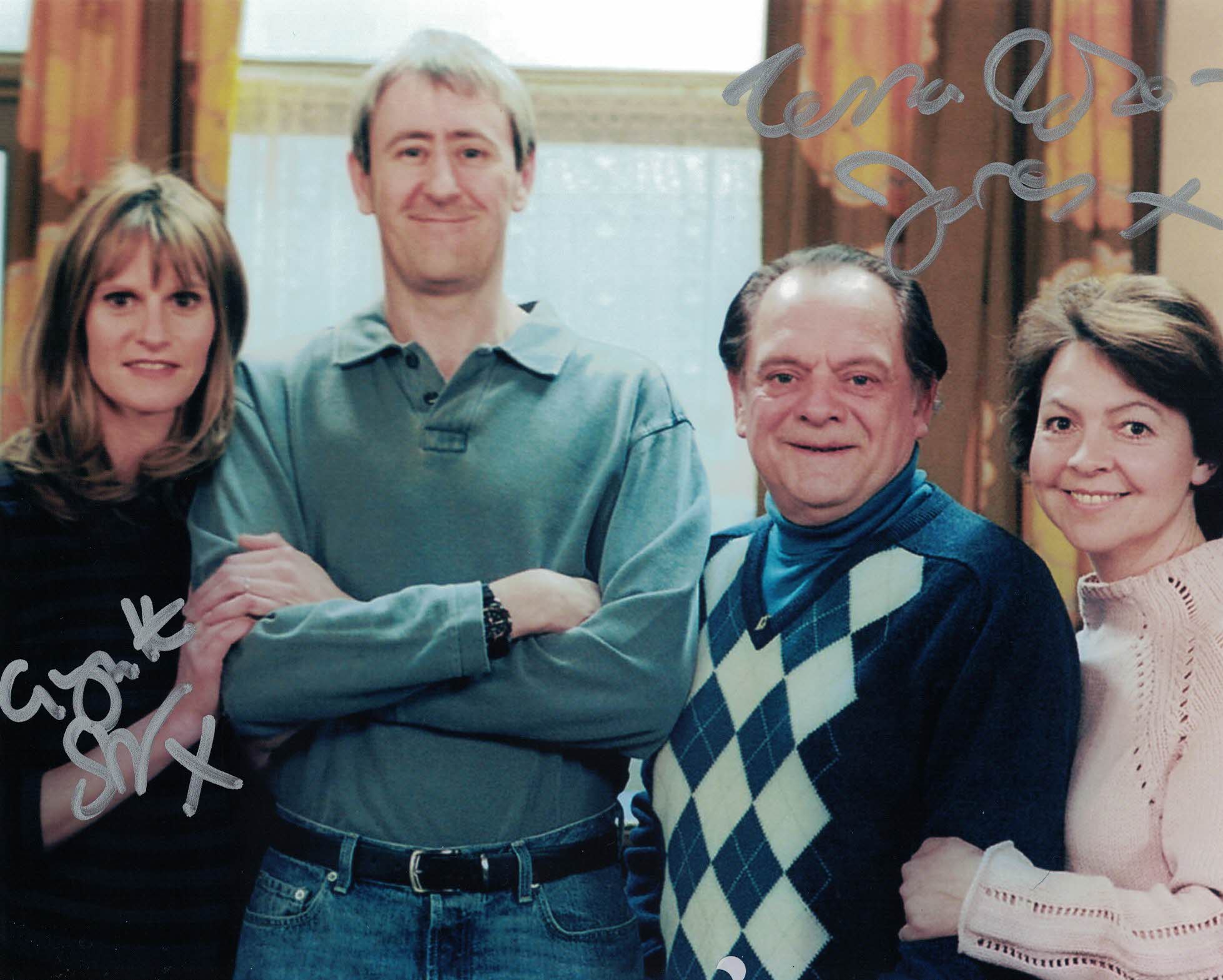 GWYNETH STRONG & TESSA PEAKE JONES Only Fools & Horses - double -hand signed 10 x 8 photo