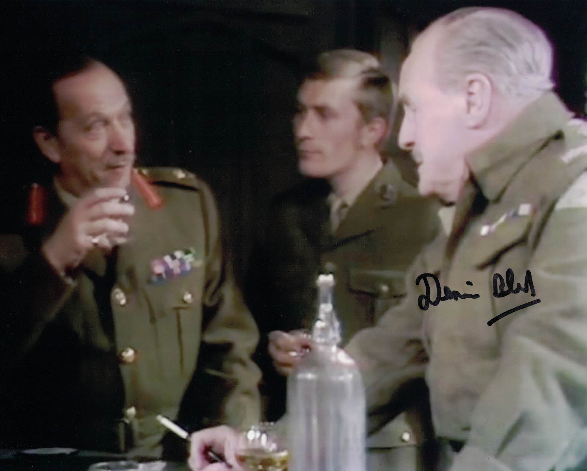 DENNIS BLANCH - 2nd Lt in Dad's Army - If The Cap Fits hand signed 10 x 8 photo