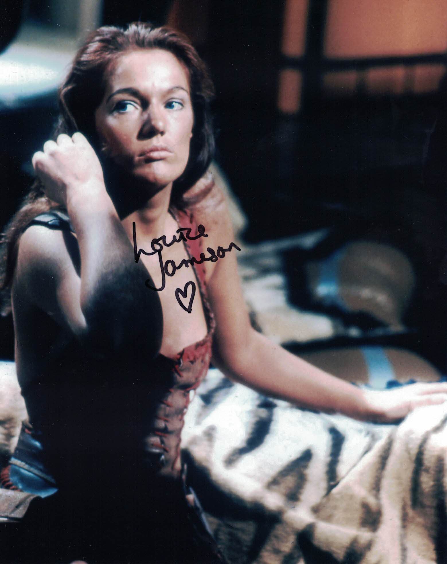 LOUISE JAMESON  - Leela in Doctor Who hand signed 10 x 8 photo