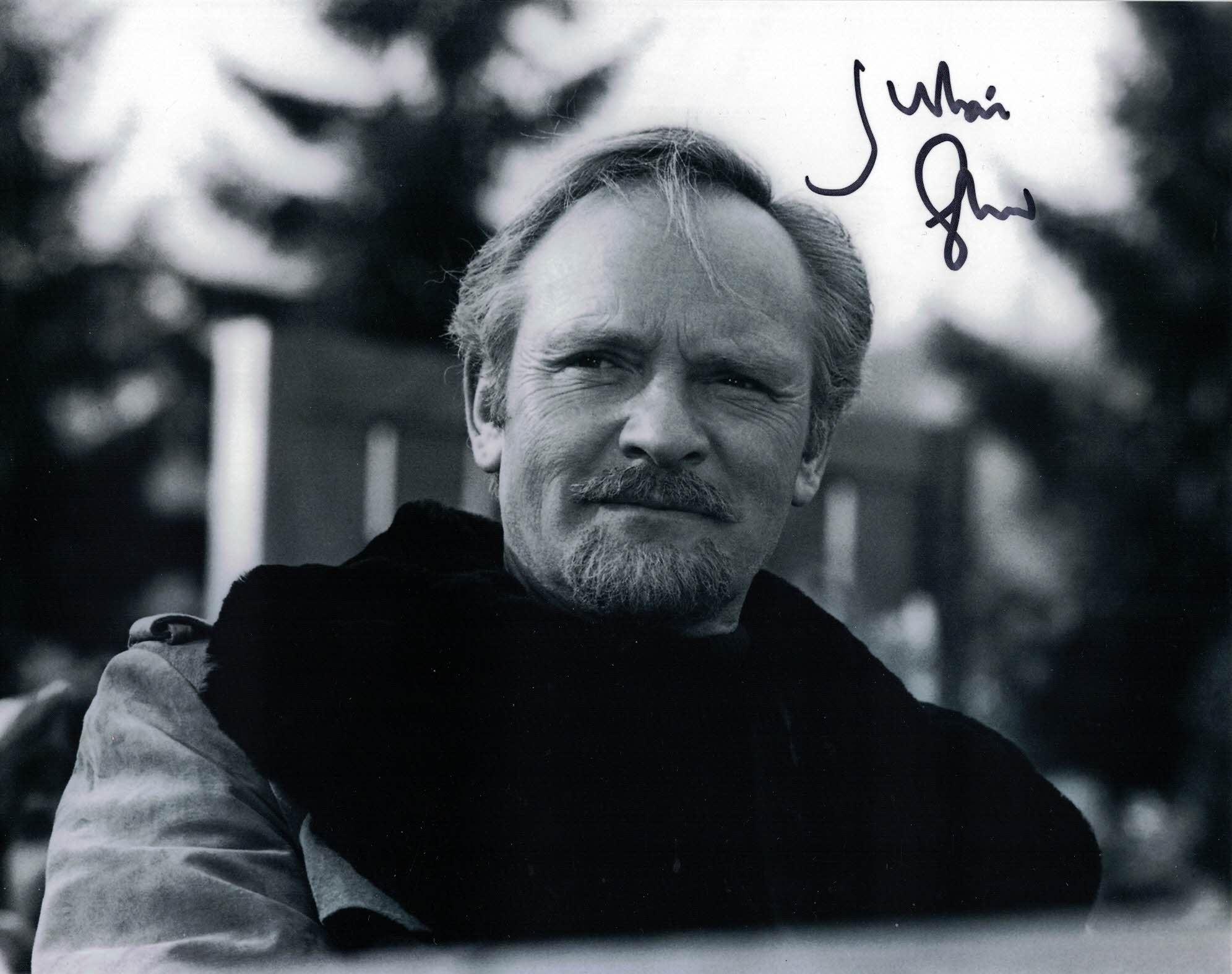 JULIAN GLOVER - Kristatos - For Your Eyes Only hand signed 10 x 8 photo