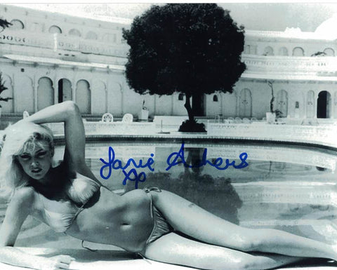 JANINE ANDREWS - Octopussy Girl in Octopussy James Bond - hand signed 10 x 8 photo