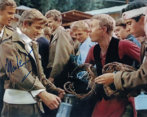 JOHN LEYTON Willie The Tunnel King inThe Great Escape  hand signed 10 x 8 photo