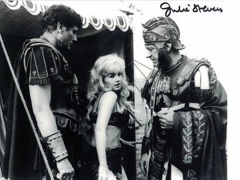 JULIE STEVENS - Gloria in in Carry On Cleo hand signed 10 x 8 photo