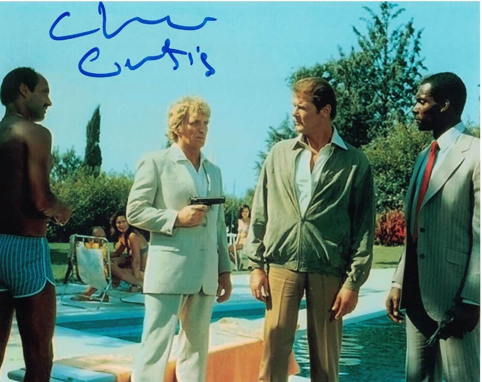 CLIVE CURTIS - Gonzalez James Bond - in For Your Eyes Only hand signed 10 x 8 photo