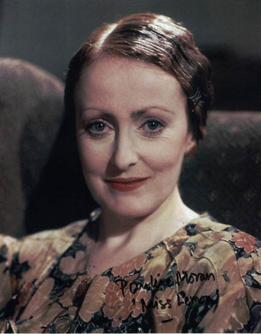 PAULINE MORAN - Miss Lemon in Poirot hand signed 10 x 8 photo