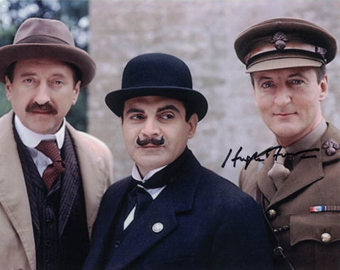 HUGH FRASER - Hastings in Poirot hand signed 10 x 8 photo