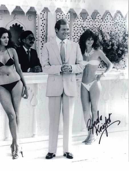 LYNDA KNIGHT - Octopussy Girl in James Bond - Octopussy hand signed 10 x 8 photo