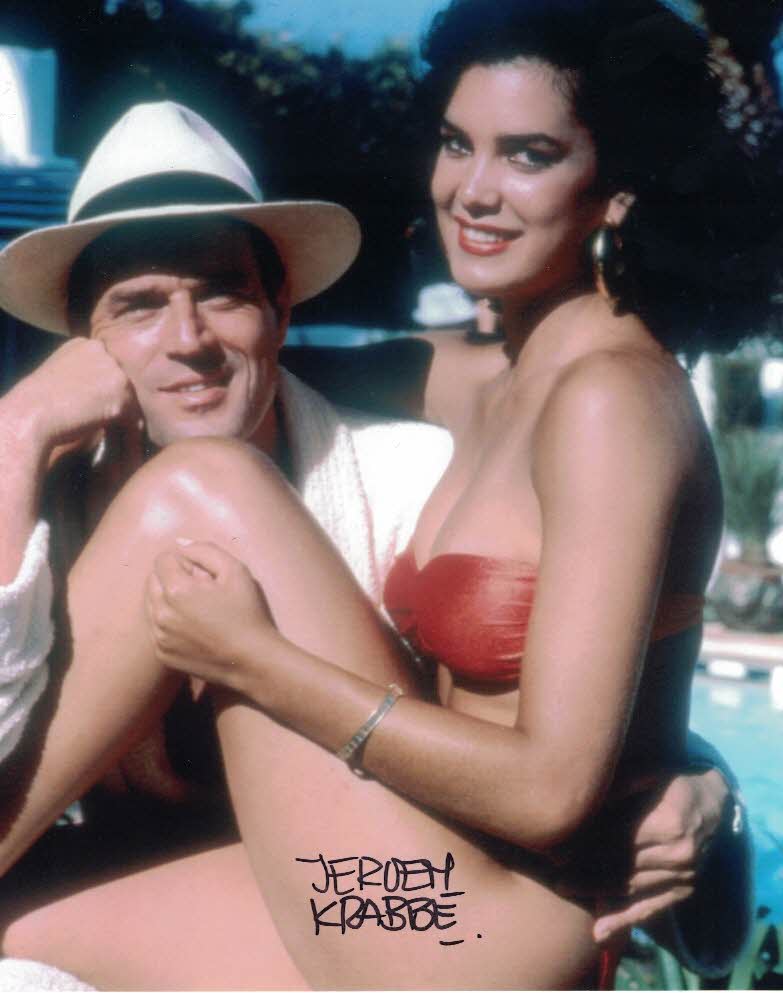 JEROEN KRABBE - General Georgi Koskov in The Living Daylights - James Bond Hand signed x 8 photo