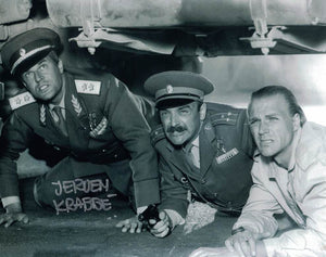 JEROEN KRABBE - General Georgi Koskov in The Living Daylights - James Bond Hand signed x 8 photo