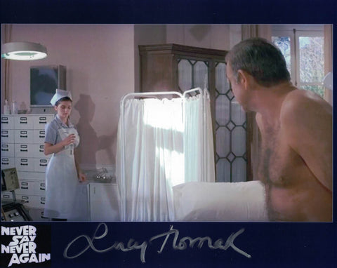 LUCY HORNAK- Nurse in Never Say Never Again - James Bond - hand signed 10 x 8 photo