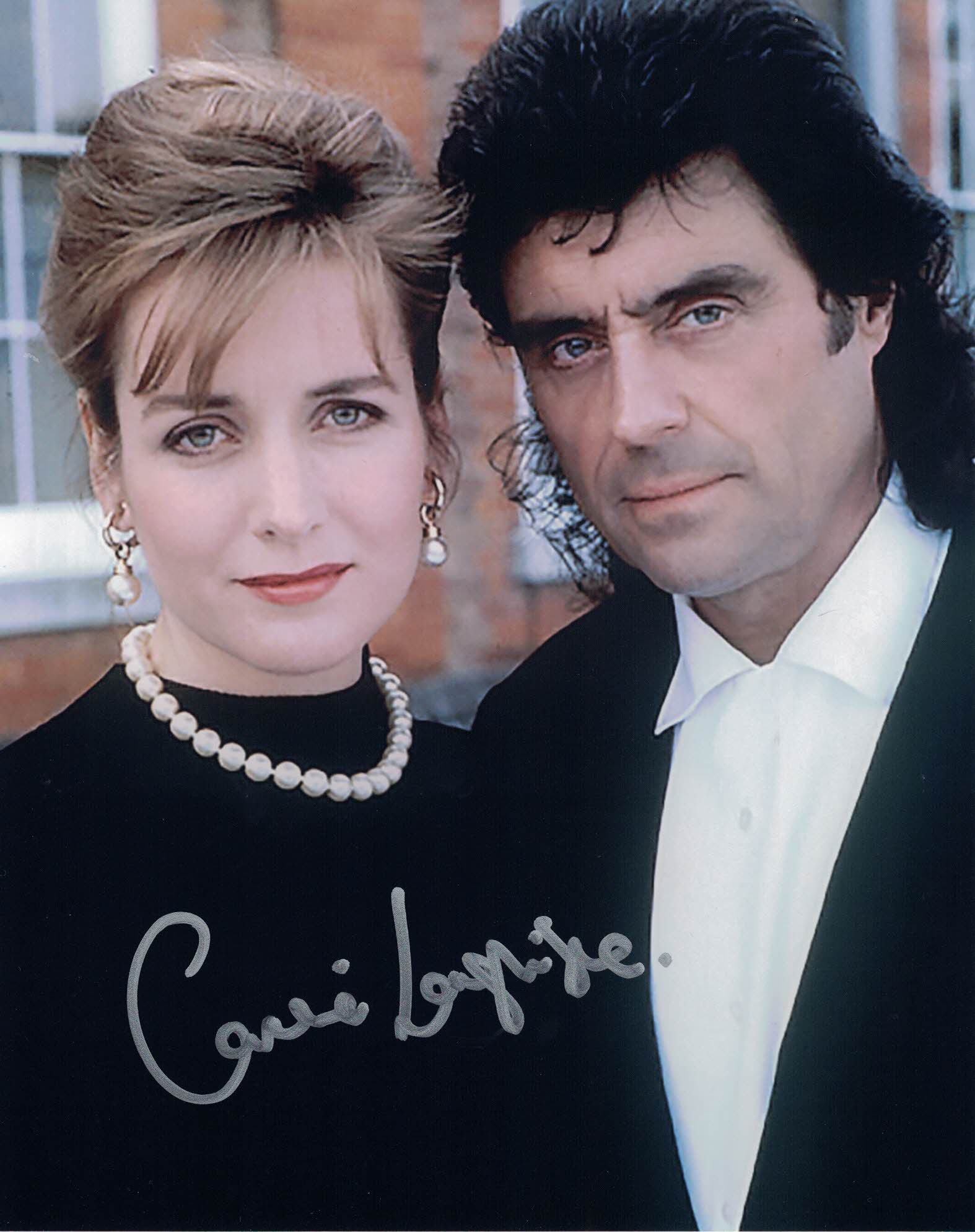 CAROLINE LANGRISHE - Charlotte Cavendish in Lovejoy- hand signed 10 x 8 photo