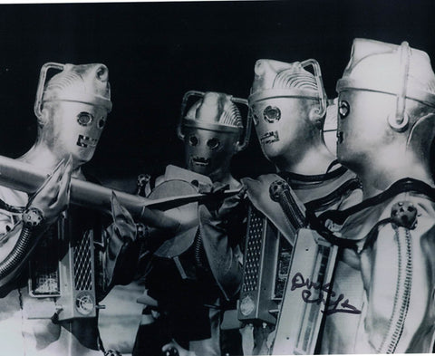 DEREK CHAFER -Cyberman  in Doctor Who - The Moonbase - hand signed 10 x 8 photo