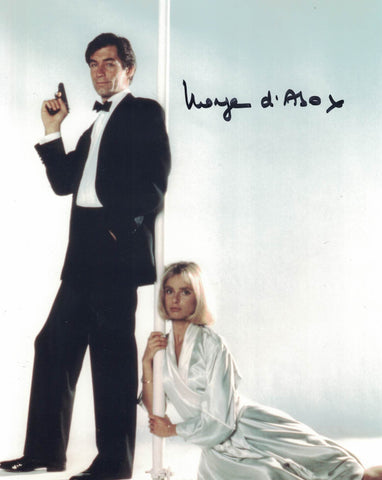 MARYAM D'ABO - Kara from The Living Daylights James Bond hand signed 10 x 8  photo