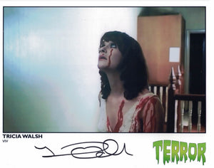 TRICIA WALSH - Viv in  Terror hand signed 10 x 8 photo