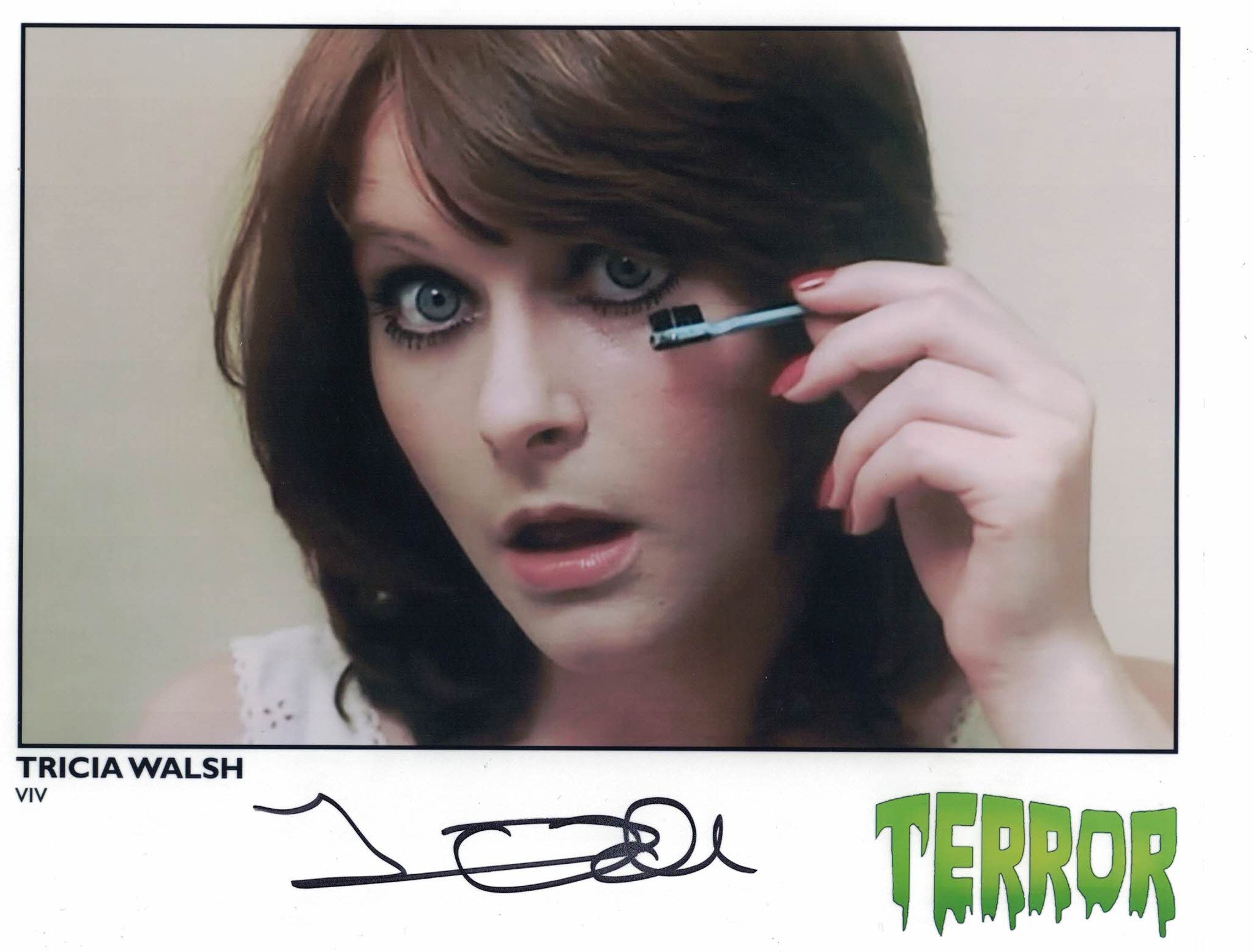 TRICIA WALSH - Viv in  Terror hand signed 10 x 8 photo