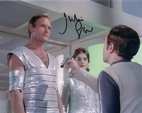 JULIAN GLOVER - Jarak in Space 1999 - Apha Child-  hand signed 10 x 8 photo