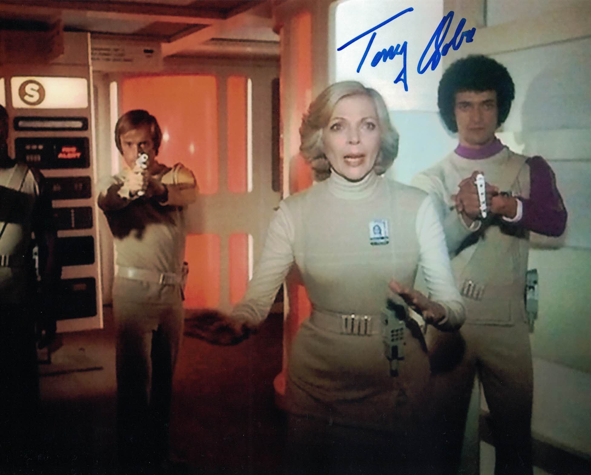 TONY OSOBA - Security guard in Space 1999 - hand signed 10 x 8 photo