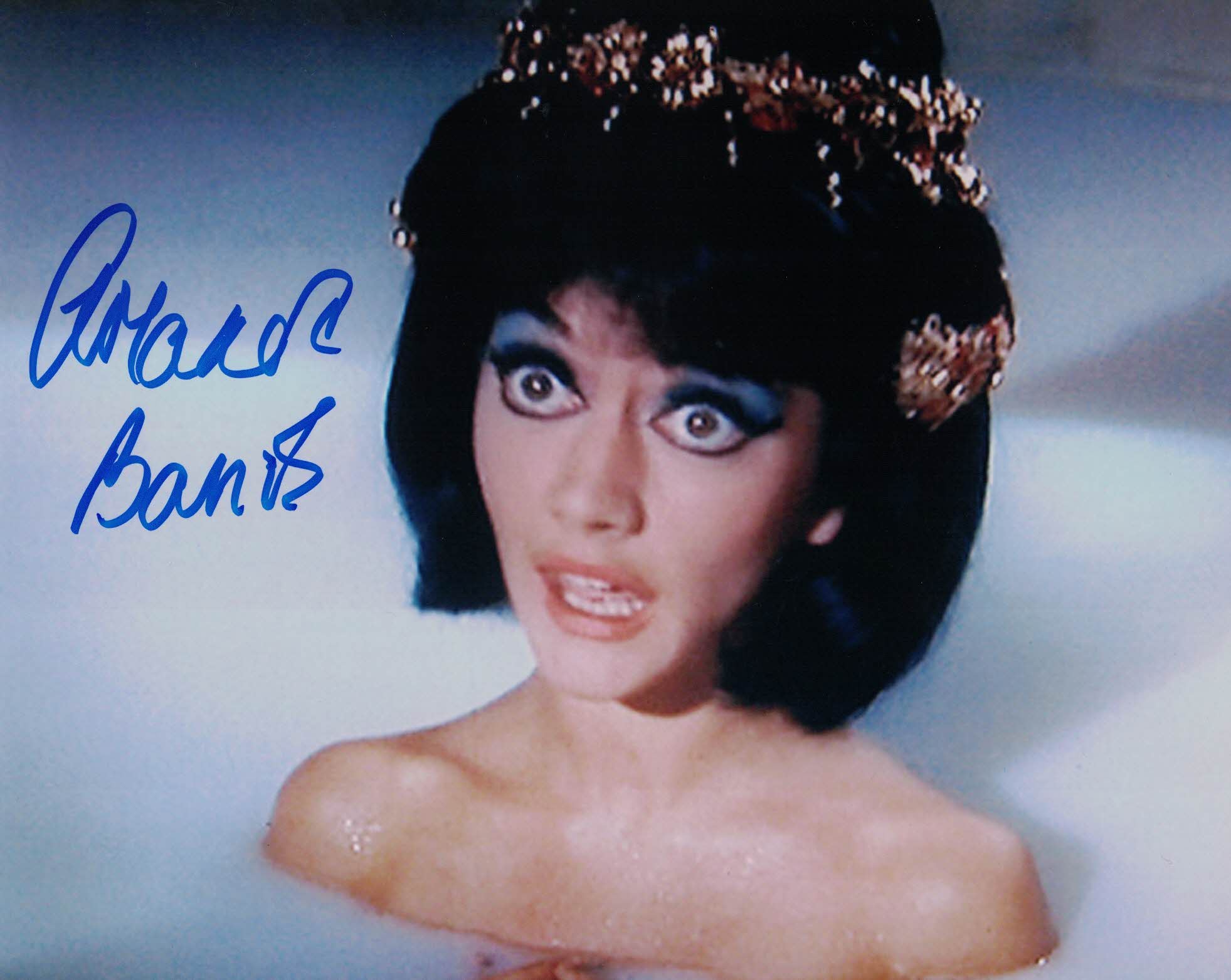 AMANDA BARRIE - Cleo in Carry on Cleo - hand signed 10 x 8 photo