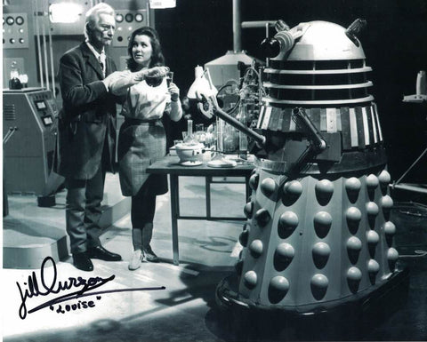 JILL CURZON - Louise  in Dr Who Daleks Invasion Earth 2150 AD hand signed 10 x 8 photo