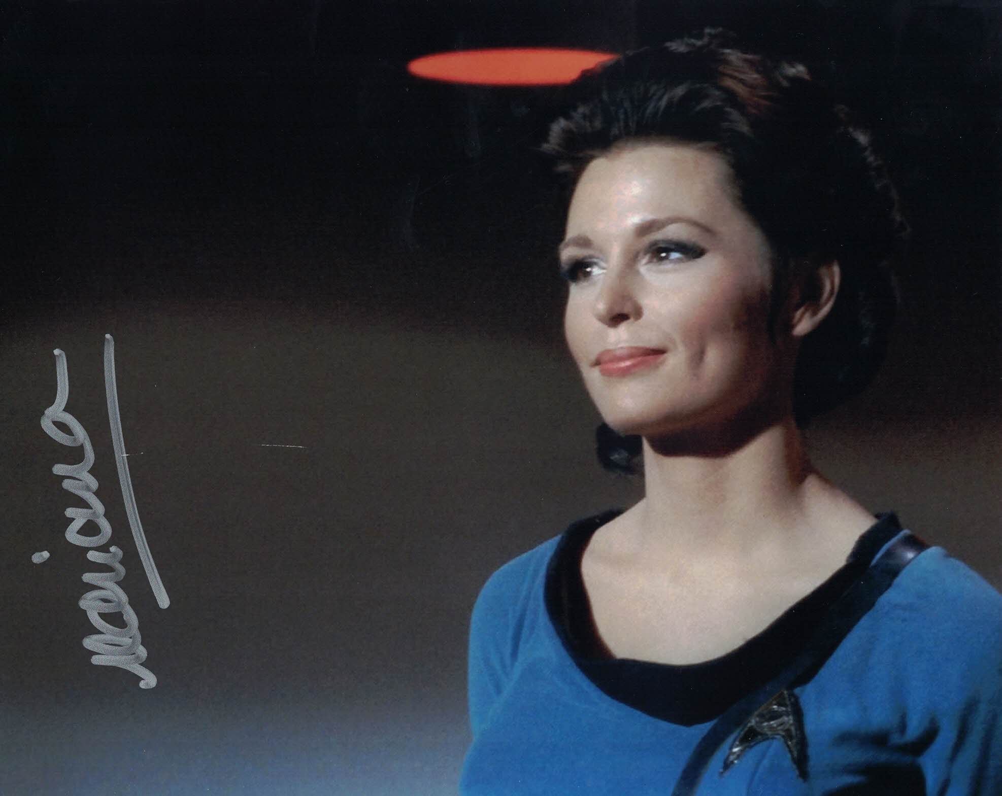 MARIANNA HILL -as Dr Helen Noel - Star Trek - Dagger of The Mind (1966)hand signed 10 x 8 photo