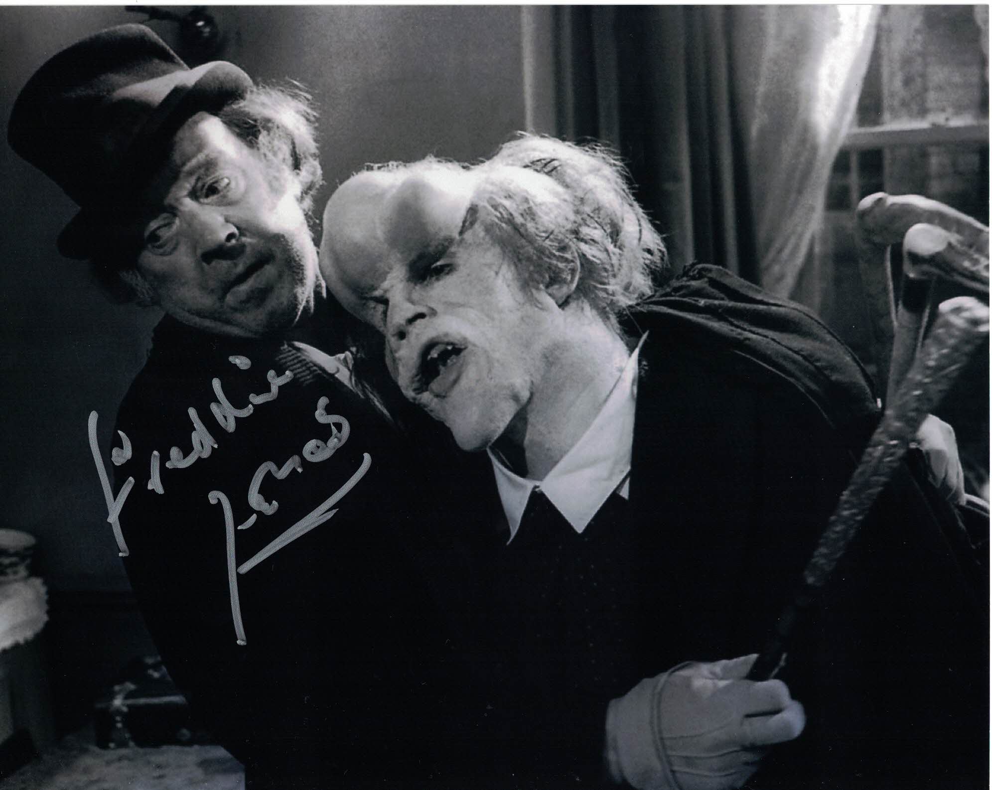 FREDDIE JONES - Bytes - The Elephant Man hand signed 10 x 8 photo