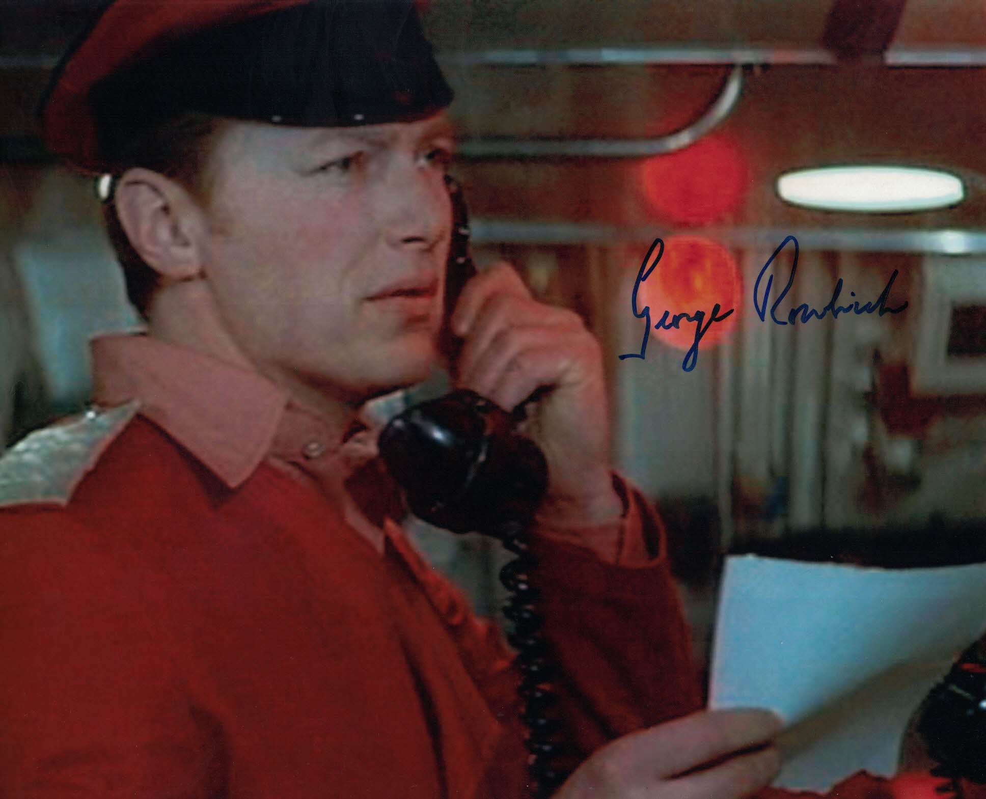 George Roubicek Autograph Card GEORGE ROUBICEK - Stromberg 1 Captain - The Spy Who Loved Me James Bon ...