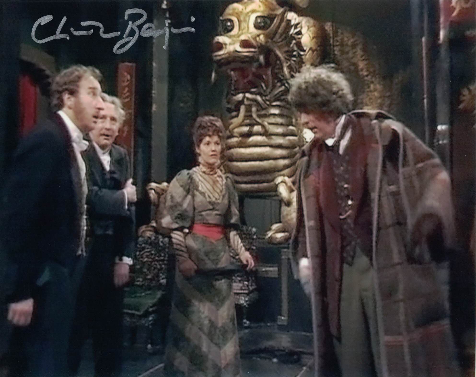 CHRISTOPHER BENJAMIN -Jago in Dr Who - The Talons of Weng Chiang hand signed 10 x 8 photo