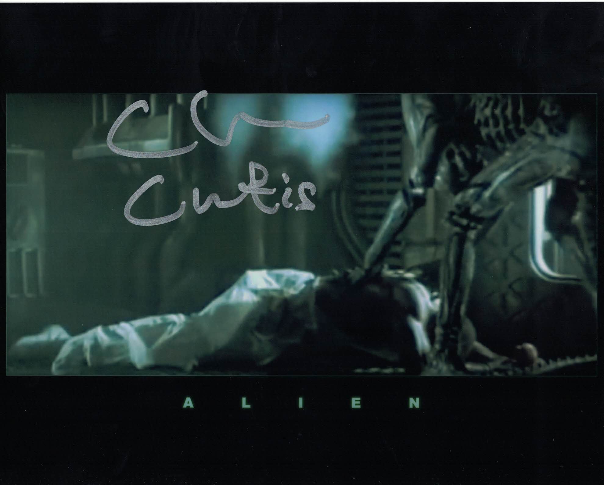 CLIVE CURTIS - stunt double for Parker in Alien hand signed 10 x 8 photo