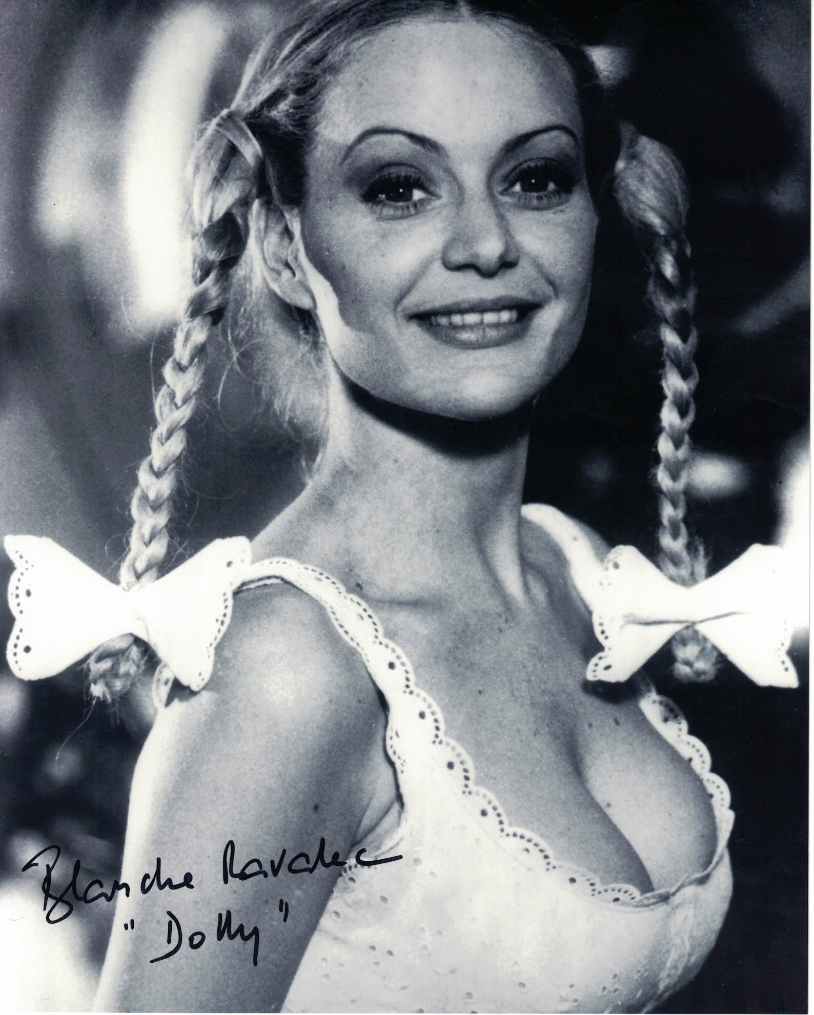 BLANCHE RAVALEC - Dolly from Moonraker - James Bond hand signed 10 x 8 photo