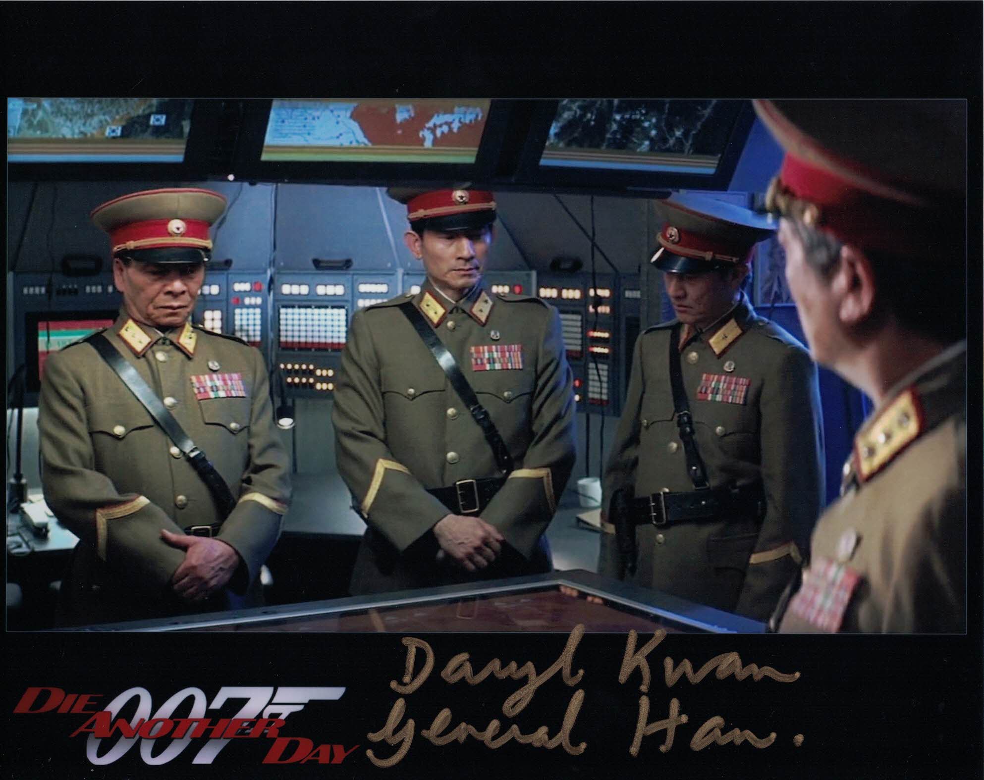 DARYL KWAN - General Han in Die Another Day - James Bond hand signed
