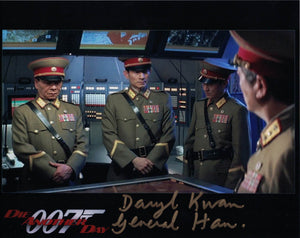 DARYL KWAN - General Han in Die Another Day - James Bond hand signed