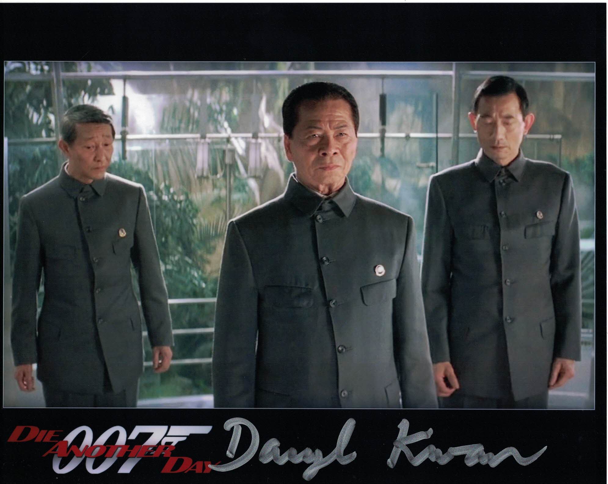 DARYL KWAN - General Han in Die Another Day - James Bond hand signed 10 x 8 photo