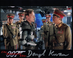 DARYL KWAN - General Han in Die Another Day - James Bond hand signed