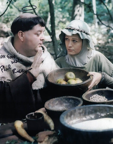 PHIL ROSE - Friar Tuck in Robin of Sherwood - hand signed photo